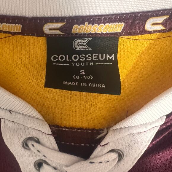 Arizona State Sun Devils Vintage Colosseum LaceUp NCAA College Hockey Jersey ASU - Picture 4 of 4